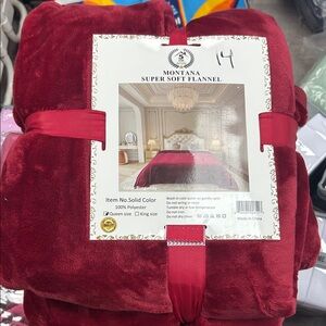 Super Soft Flannel Blanket - Burgundy